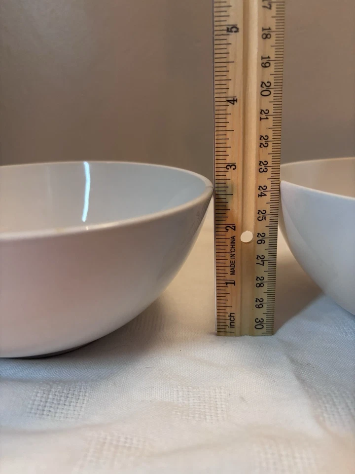 Ikea of Sweden 120 11 White 6.25" Porcelain Bowls Set of 2 - Image 3 of 4