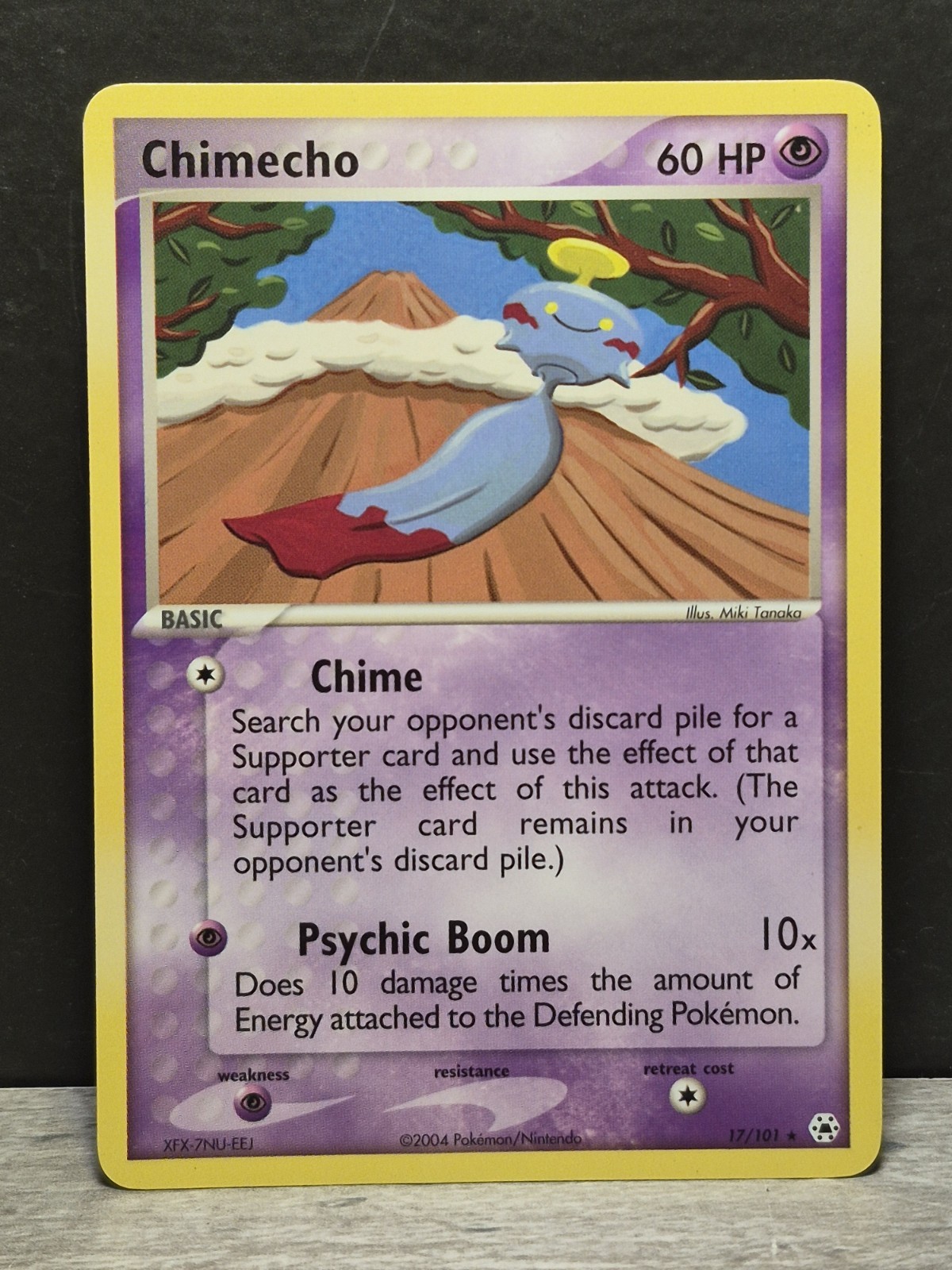 Chimecho 17/101 Rare Ex Hidden Legends Pokemon Card