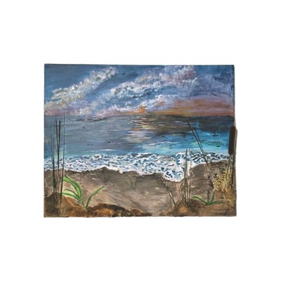 3D Ocean Acrylic Painting