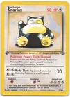 Jungle #27/64 Snorlax 1st Edition (HP)