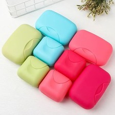 Soap Box Dish Container Travel Soap Holder with Lid Sealed Soap Box