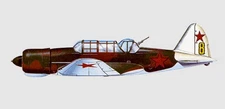 Sukhoi Su-2 Cy-2 Light Bomber Desktop Wood Airplane New Model Large Scale 1/32