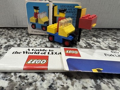 Lego Vintage Legoland Construction Fork Lift #425 1975 Denmark Complete W/ Box