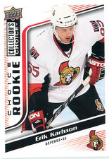 2009-10 UD Collector's Choice #279 Erik Karlsson RC Rookie Card. rookie card picture
