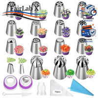 Spritzbeutel Set 32-Teilig Edelstahl Mit TüLlen FüR Backen Dekoration