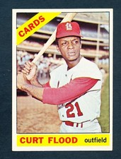 1966 TOPPS BASEBALL #60 CURT FLOOD EXMT