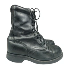 VTG Black Leather Biltrite Boots Steel Toe Measurements In Description Size N/A