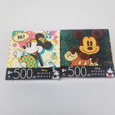 Mickey  Minnie Mouse Disney Puzzle Lot of 2 New