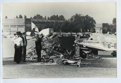 Granfield Airfield Airshow Flugzeugabsturz 1981 Pressefoto