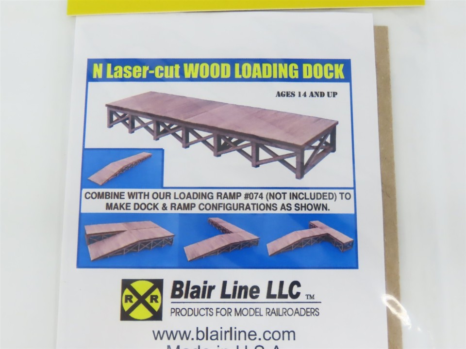 LOT of 7 N 1/160 Scale Blair Line LLC Assorted Laser-Cut Scenery Kits ...
