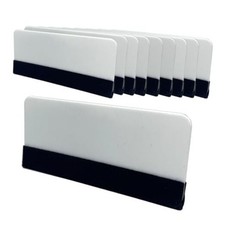 Black Felt Edge Squeegee Tool,Car Vinyl Film Wrapping Decal Glass White 10PCS