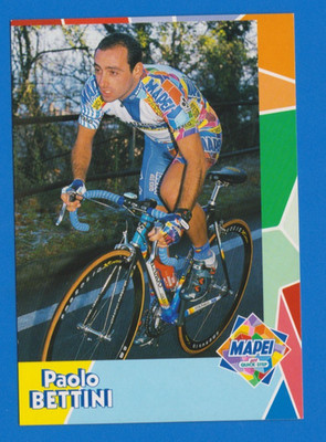 CYCLING cycling card PAOLO BETTINI team MAPEI Quick step 2000