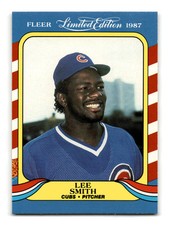Lee Smith 1987 Fleer Limited Edition #39 Chicago Cubs NM-MINT