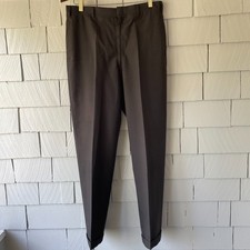 50 s-60 s Vintage Black Pants w/cuffs Washable Cotton/blend Waist 32 Inseam 31