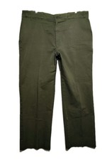 Vintage Sears Fieldmaster Green Work Pants Trousers Talon Perma Prest 40x29