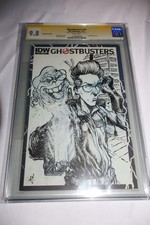 CGC SS 9.8 Ghostbusters 10 Sketch Original Comic Art Ryan Lee Slimer Spengler
