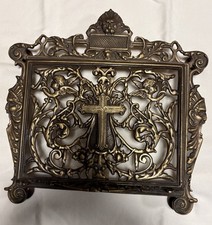 Vintage Brass Ornate Missal Book Stand.