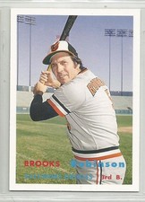 Brooks Robinson Orioles 2006 Topps Rookie Of the Week  Baseball  card. rookie card picture