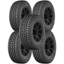 Qty 5 27560r20 Yokohama Geolandar At4 115h Sl Black Wall Tires
