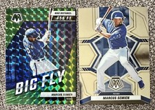 2022 Mosaic Marcus Semien Big Fly Green Prizm Card BF-5 Plus Base Card MLB