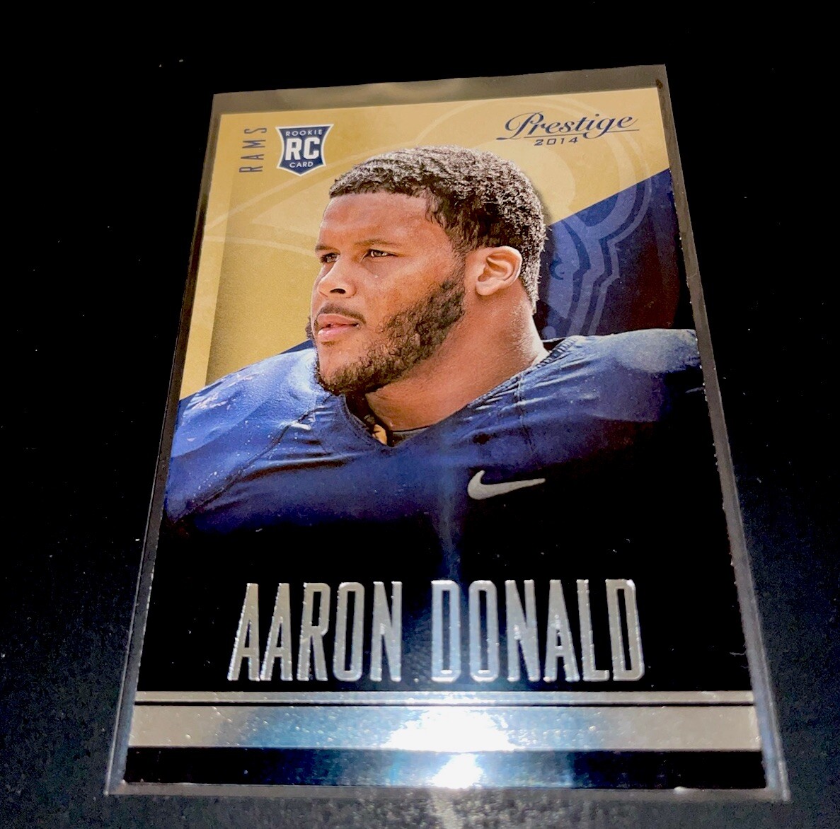 AARON DONALD 2014 Panini Prestige Rookie RC Card #202 Rams HOF