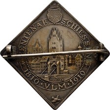 Ulm Jubil&auml;um Sch&uuml;tzen Medaille 31  mm/ 20,1 g  Original M&uuml;nze  #QMO72