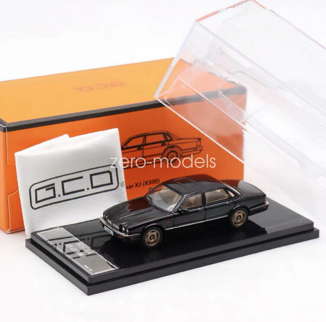 GCD 1/64 Scale Jaguar XJ X300 Black Diecast Car Toy for gift