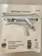 PELLA LEFT HINGE CHAMPAGNE CASEMENT HARDWARE WITH NEW STYLE LOCK LEVER