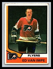 1974-75 Topps #85 ED VAN IMPE PHILADELPHIA FLYERS 