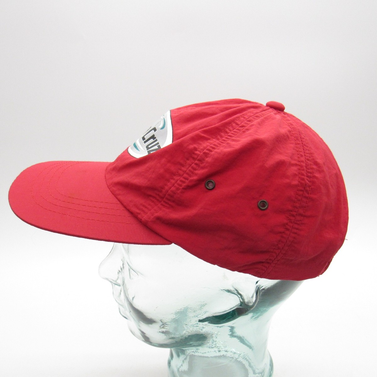 Santa Cruz Red Hat Cap Nylon 90s Retro Vintage Surf Skater Gear
