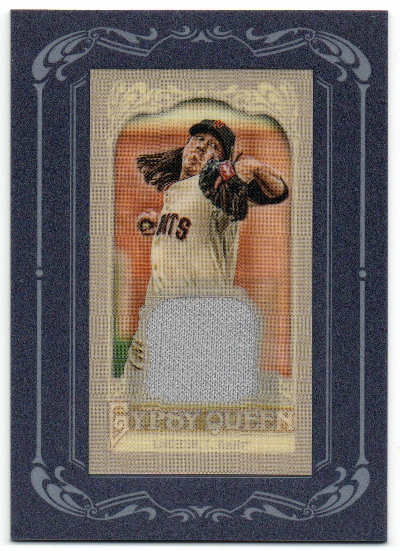 2012 Topps Gypsy Queen - Framed Mini Relic Tim Lincecum #GQMR-TL