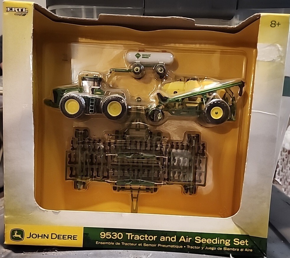 1/64 Ertl Farm Toy John Deere 9530 with Air Seeder set eBay