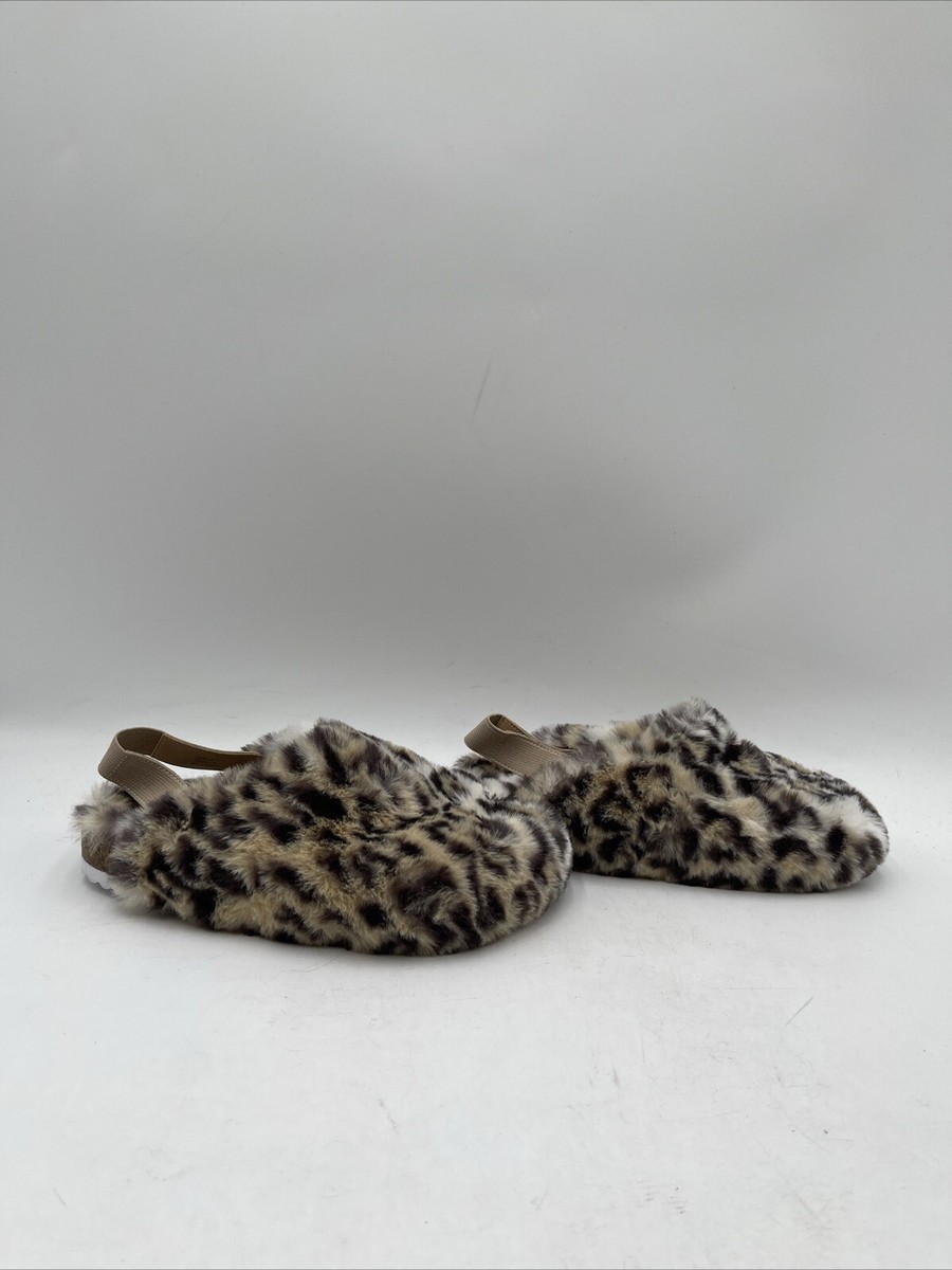 Girl’s Dolce Vita Trella Fur Clog Slingback Slipper Brown Size