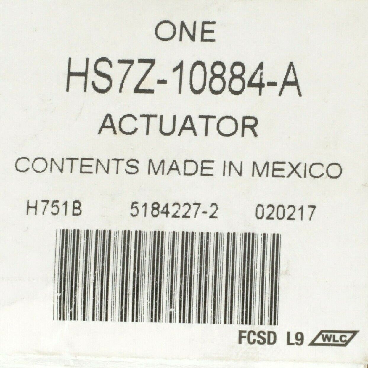 2017 Ford Fusion OEM Temperature Control Actuator Hs7z-10884-a for 