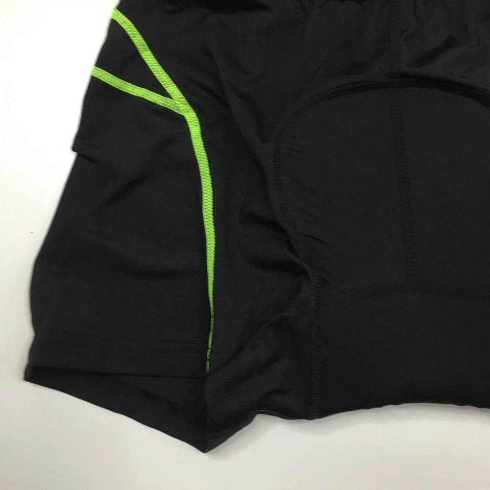 NUEVO CON ETIQUETAS BALEAF Mujer Talla Pequeña Negro Verde Neón Pull On Acolchado Ciclismo Pantalones Cortos Foto 4 de 4