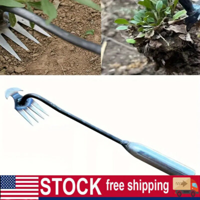 Handheld Weed Puller Weeder Garden Lawn Grass Root Remover Tool Manganese Steel