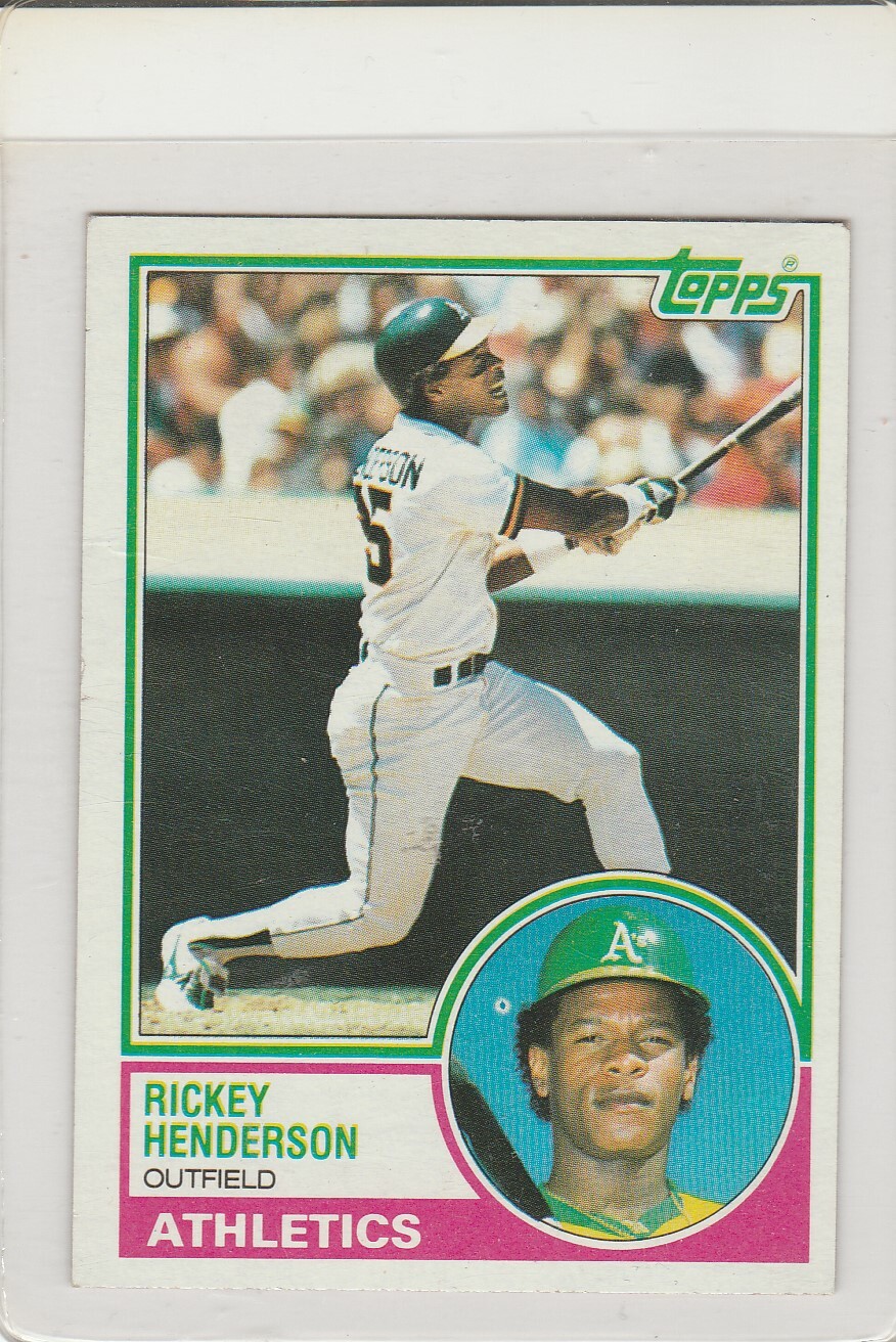 1983 TOPPS #180 Rickey Henderson Athletics EX-Mint