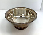 Poole Silver Co #502 Large Pedestal Bowl Silverplate Vintage 1960s