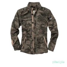 Amikaji Camouflage Uniform Work Jacket Multi Pocket Men's Outdoor Coats Military