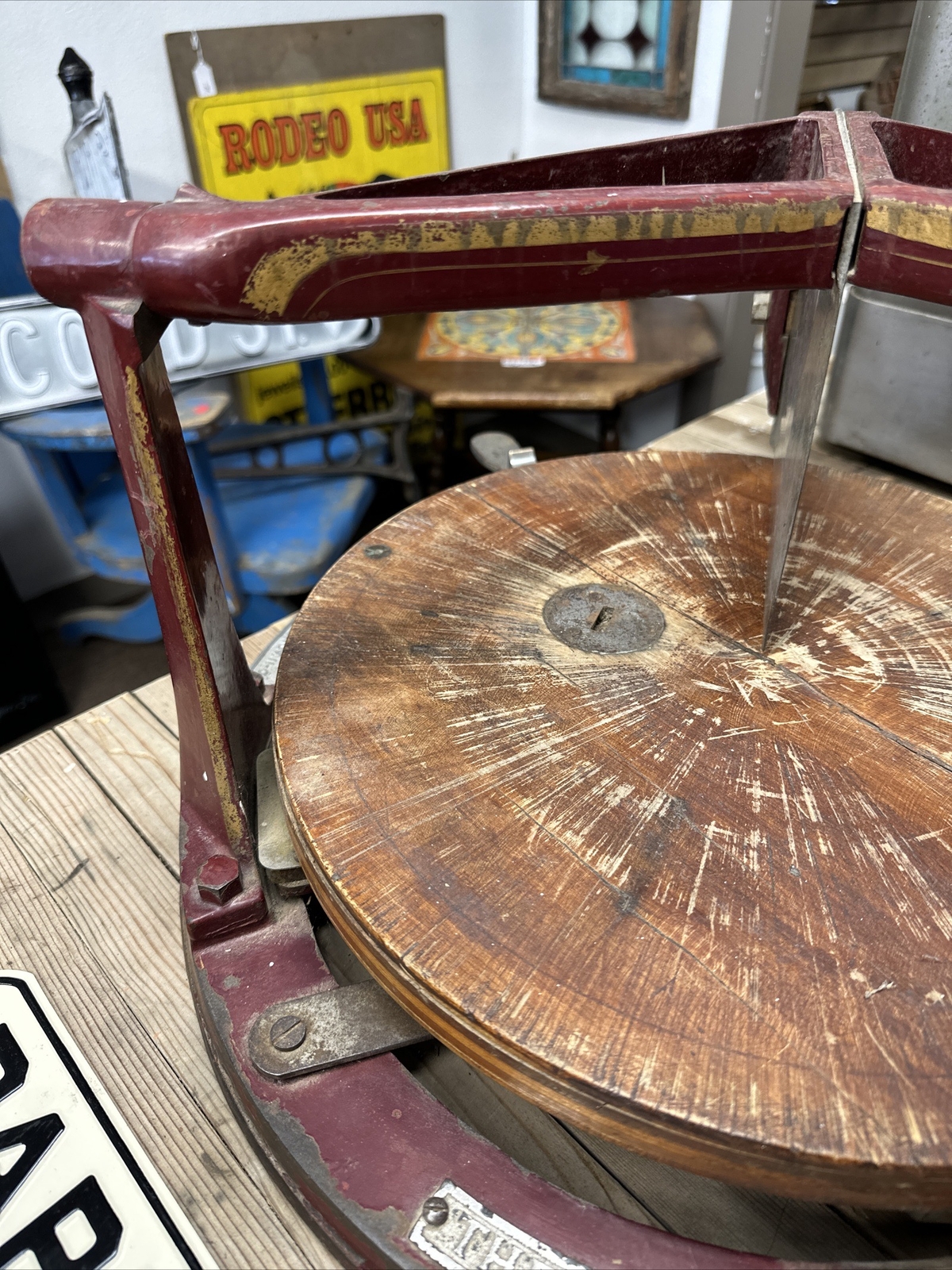 Antique Cast Iron General Store Templeton Commercial Cheese Cutter