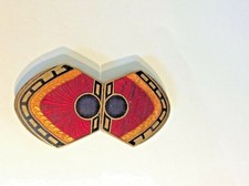 Art Deco Enamel Colours vibrant Belt Buckle brass In Mint Condition 1920