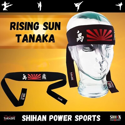 Tenugui Rising Sun TANAKA - RISING SUN MARTIAL ARTS HEADBAND KENDO Tenugui Samurai ...