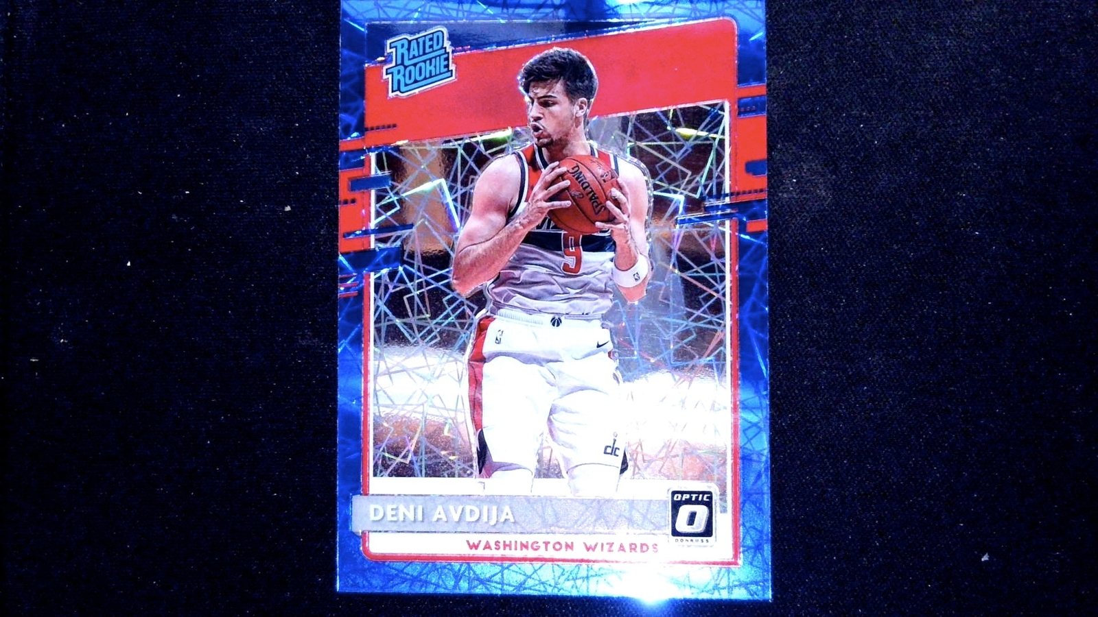 2020-21 Donruss Optic #159 Deni Avdija Blue Velocity