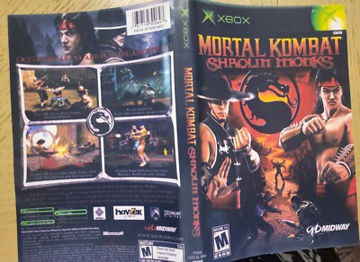 Mortal Kombat: Shaolin Monks (Microsoft Xbox, 2005) Complete With Manual
