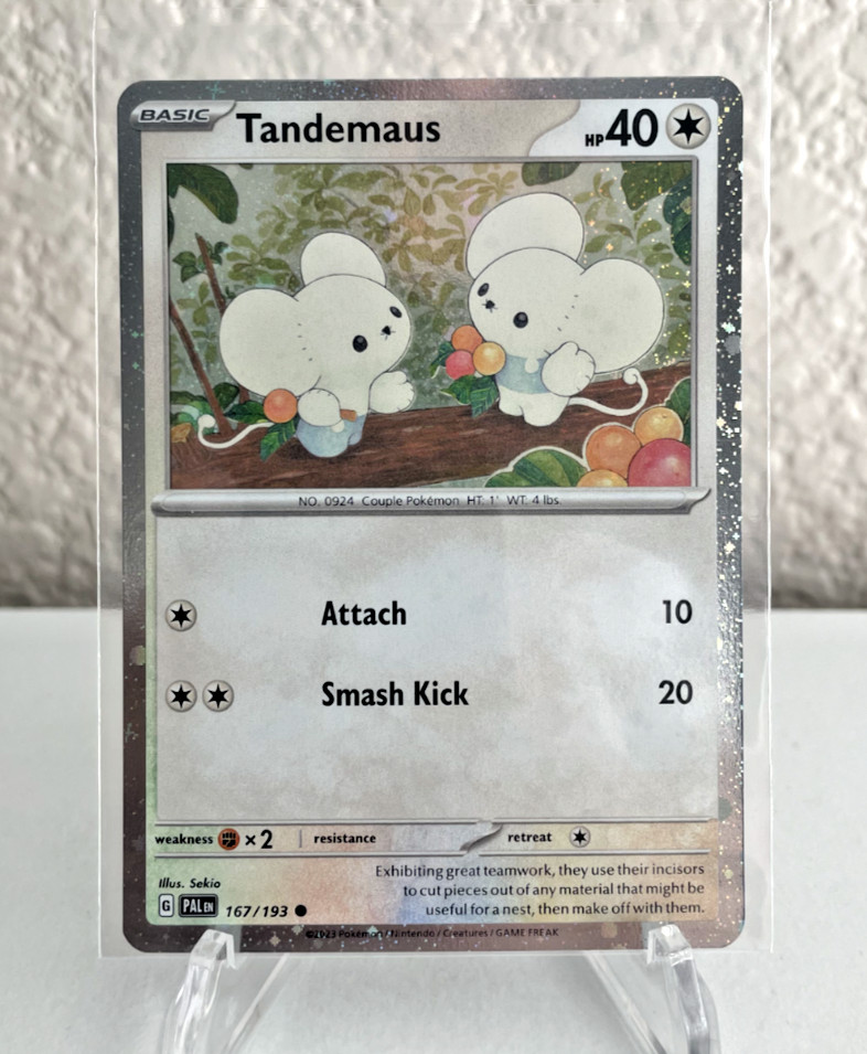 Tandemaus 167/193 S&V Paldea Evolved Cosmos Holo Promo Pokémon TradingCG 2023 NM
