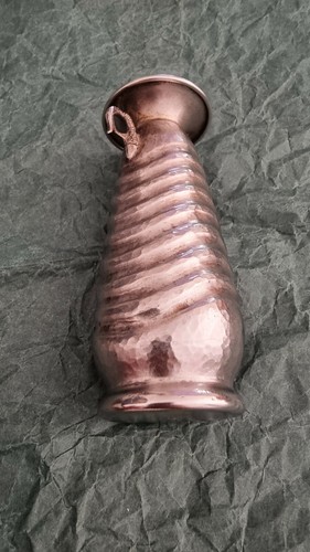 VASO ANFORA ILIAS LALAOUNIS GRECO MOTIVO A SPIRALE ARCAICO MARTELLATO ARGENTO STERLING - Foto 5 di 9