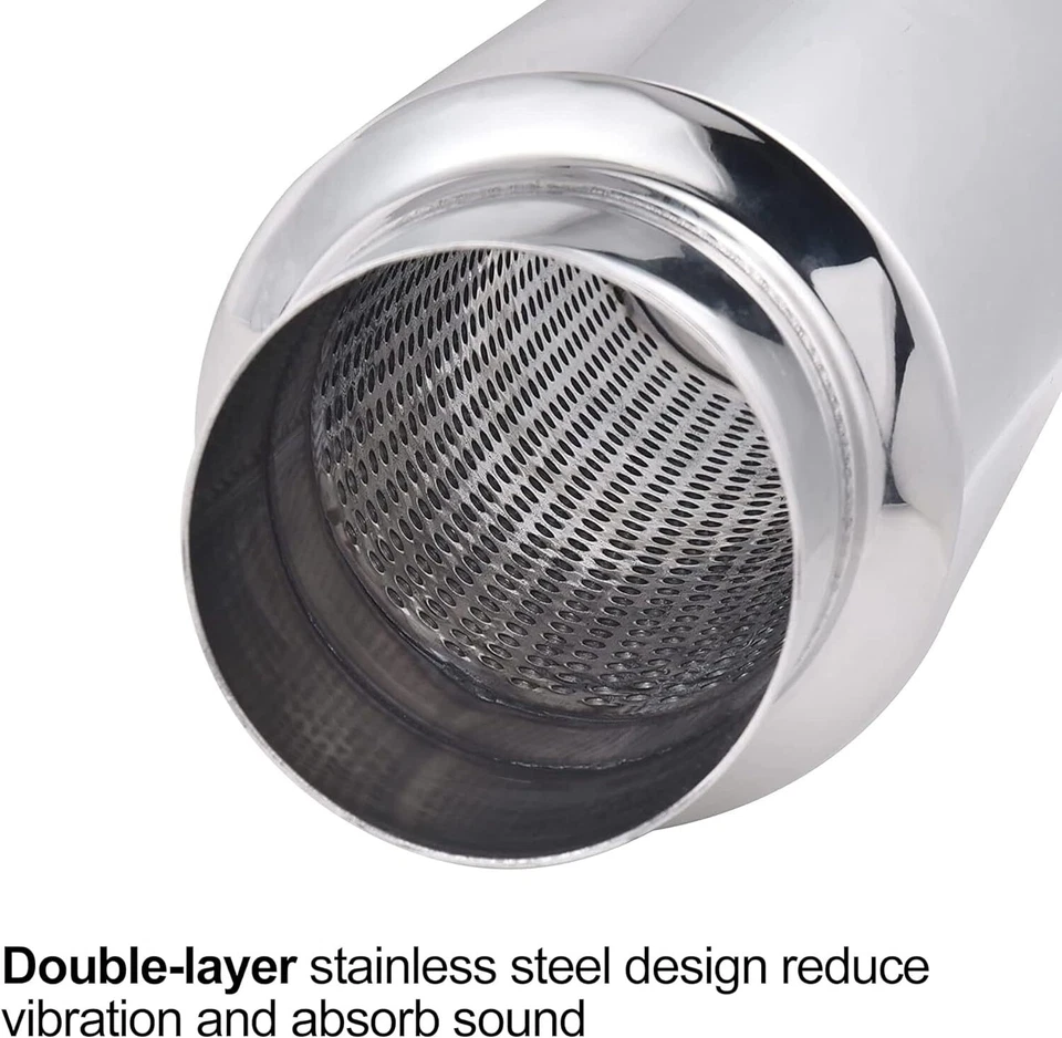 Silenciador resonador escape entrada/salida 2,5" para Chevy Express 2500 1500 2003-2014 Foto 2 de 4