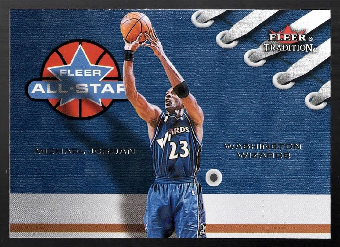 2002-03 Michael Jordan Fleer Tradition Basketball All-Star Wizards #4AS