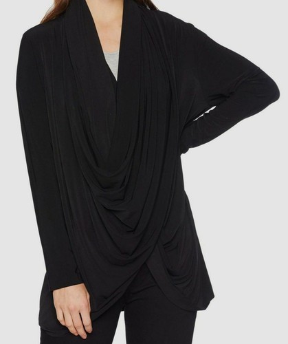 $155 Norma Kamali Womens Black Stretch 