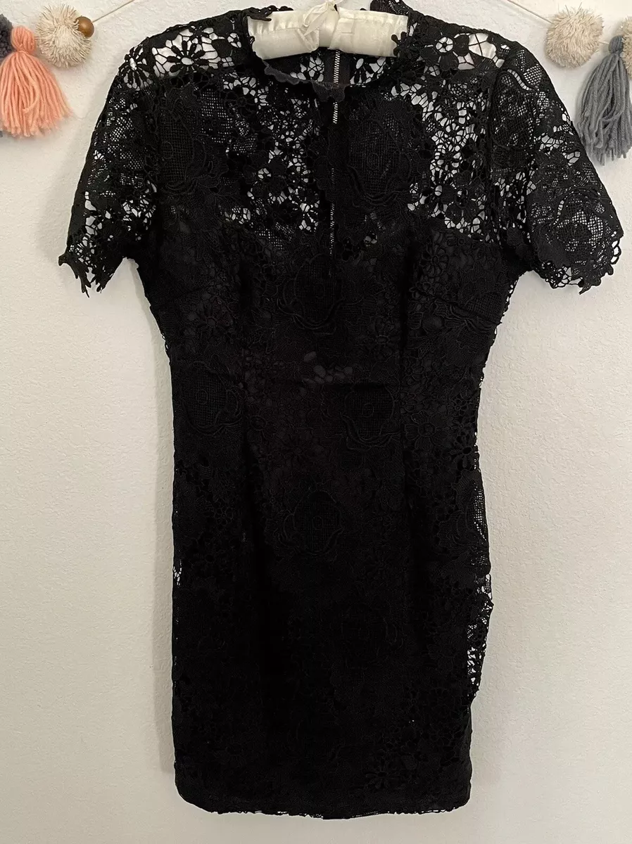 Black lace dress forever 21 2025